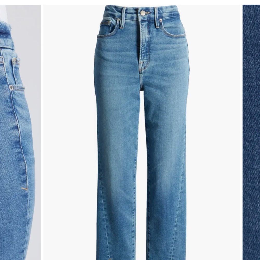 Good American Twisted Slit Jeans size 15 women